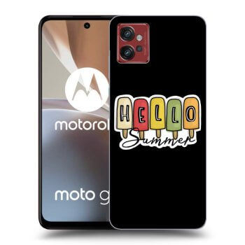 Picasee silikónový čierny obal pre Motorola Moto G32 - Ice Cream
