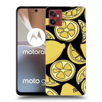 Picasee silikónový čierny obal pre Motorola Moto G32 - Lemon