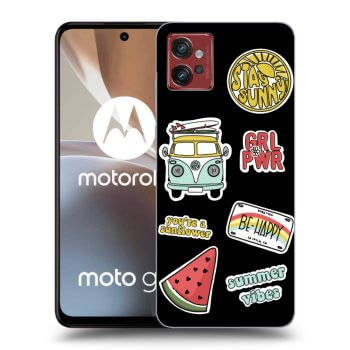 Picasee silikónový čierny obal pre Motorola Moto G32 - Summer