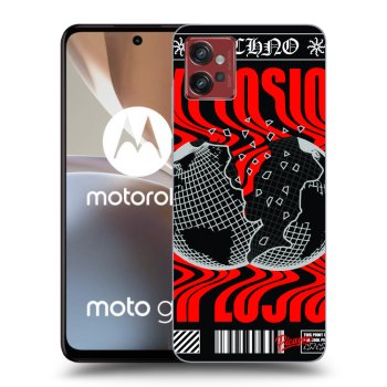 Picasee silikónový čierny obal pre Motorola Moto G32 - EXPLOSION