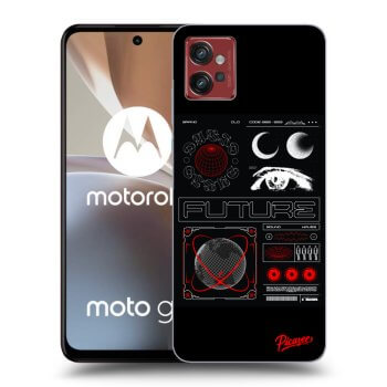 Picasee silikónový čierny obal pre Motorola Moto G32 - WAVES