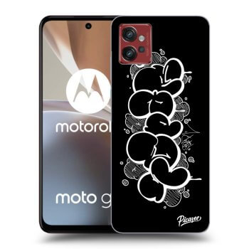Picasee silikónový čierny obal pre Motorola Moto G32 - Throw UP