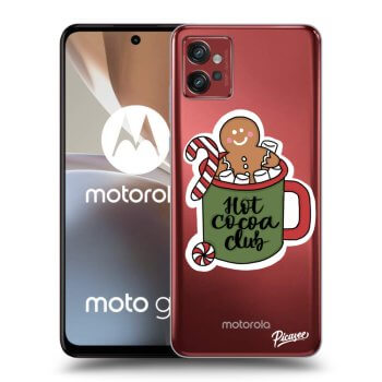 Picasee silikónový prehľadný obal pre Motorola Moto G32 - Hot Cocoa Club