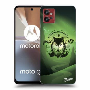 Picasee silikónový čierny obal pre Motorola Moto G32 - Wolf life