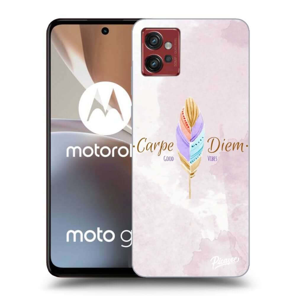 Picasee silikónový prehľadný obal pre Motorola Moto G32 - Carpe Diem