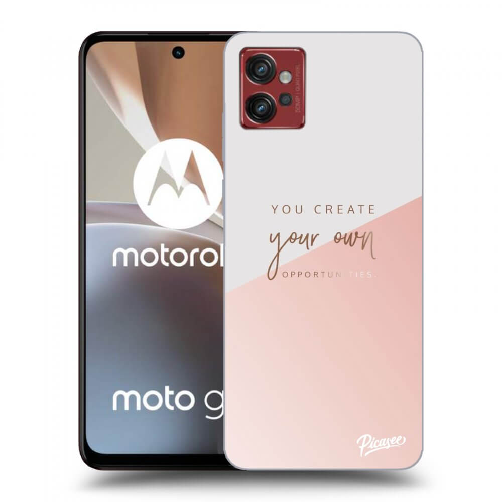 Picasee silikónový čierny obal pre Motorola Moto G32 - You create your own opportunities
