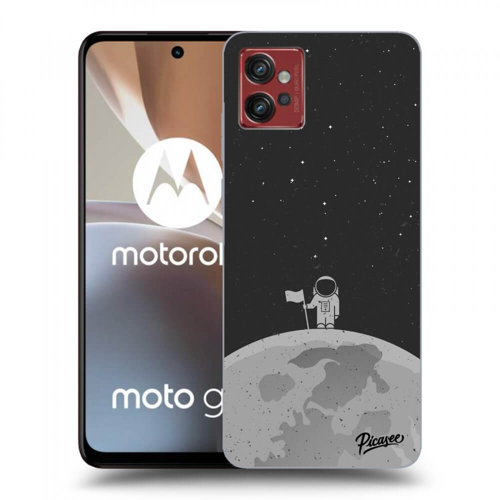 Picasee silikónový čierny obal pre Motorola Moto G32 - Astronaut