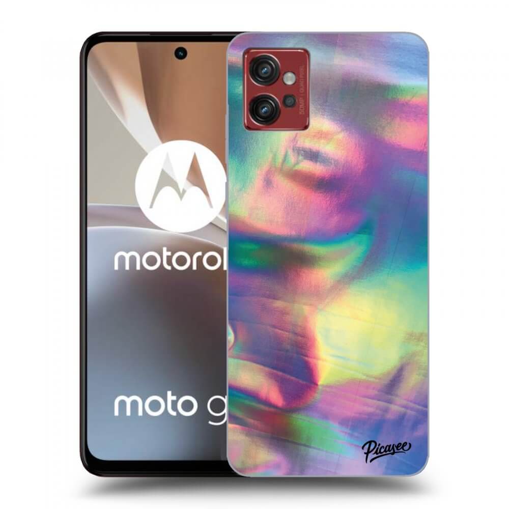 Picasee silikónový prehľadný obal pre Motorola Moto G32 - Holo