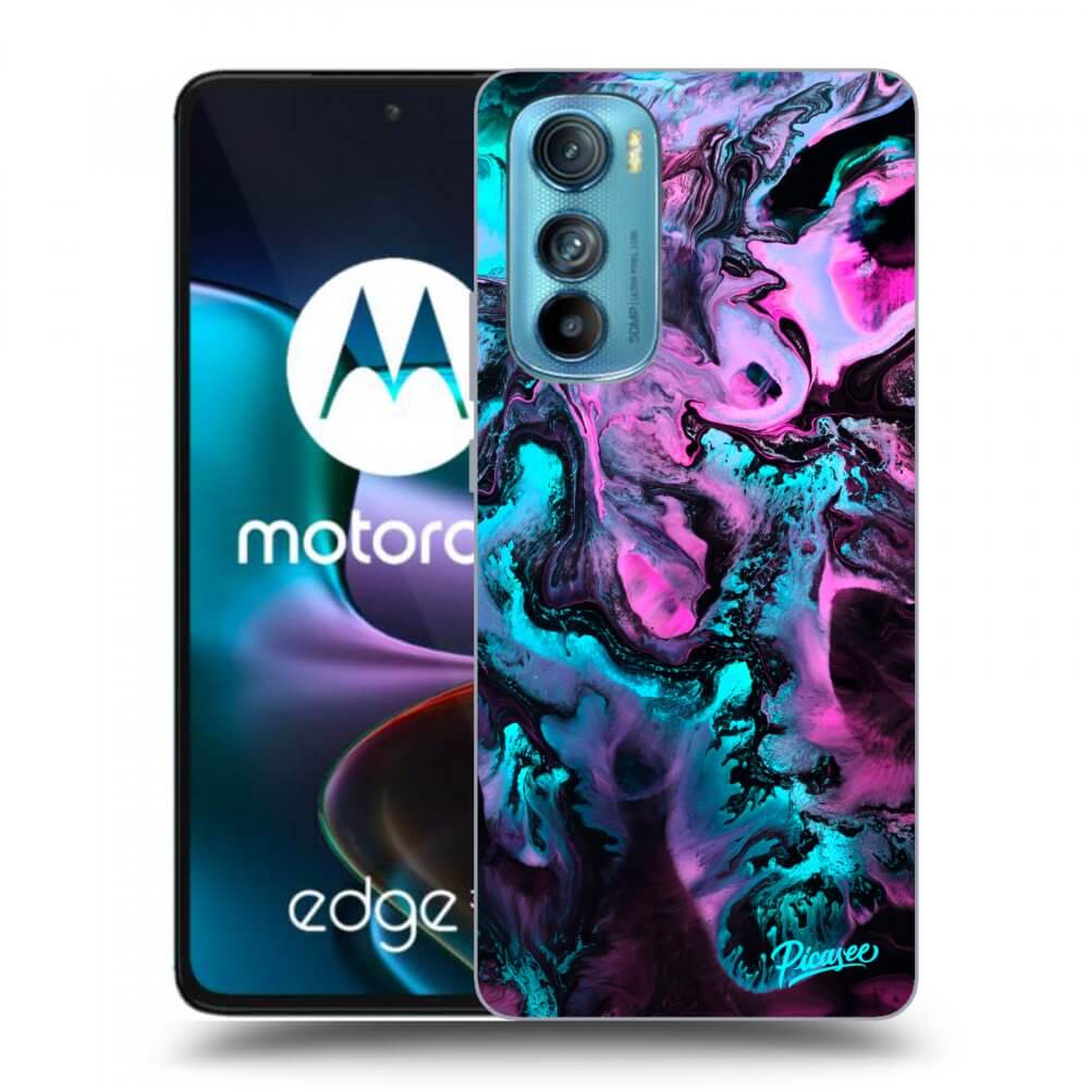 Picasee silikónový čierny obal pre Motorola Edge 30 - Lean