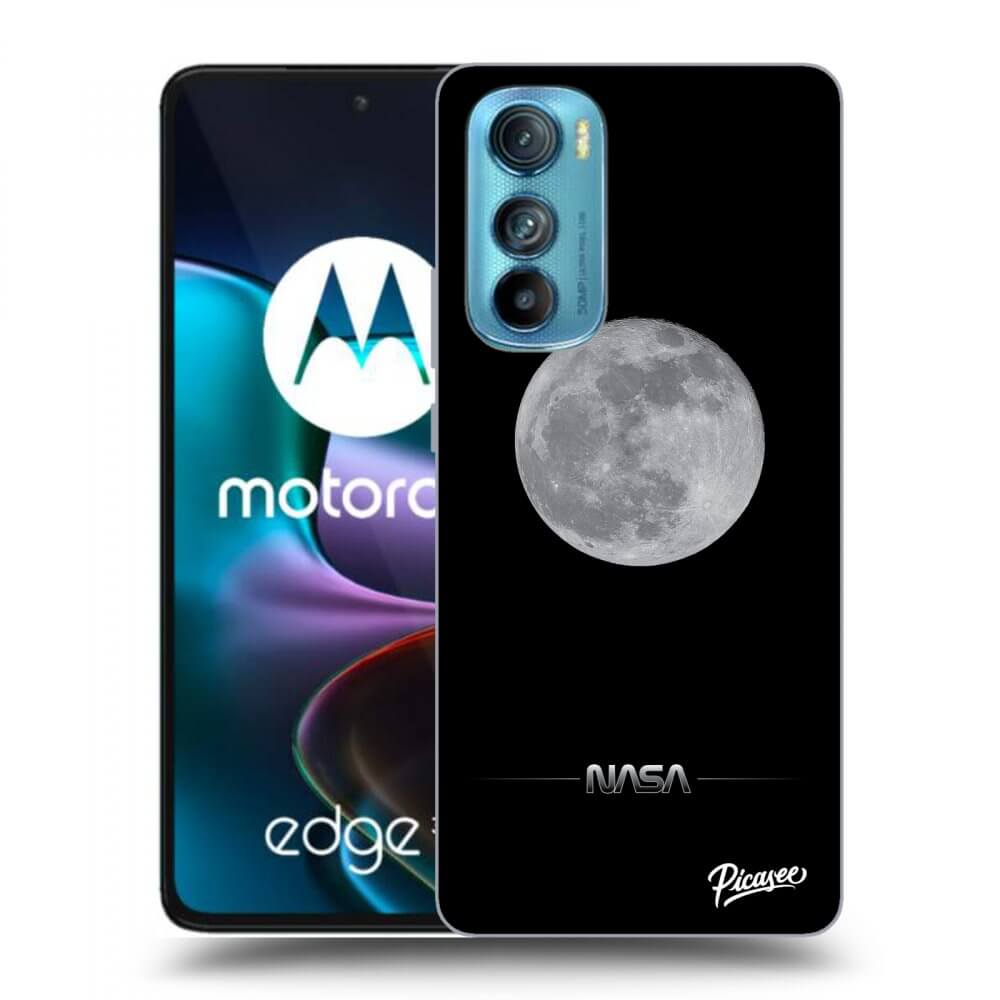 Picasee silikónový čierny obal pre Motorola Edge 30 - Moon Minimal