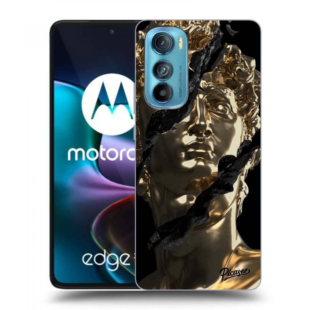 Picasee silikónový čierny obal pre Motorola Edge 30 - Golder