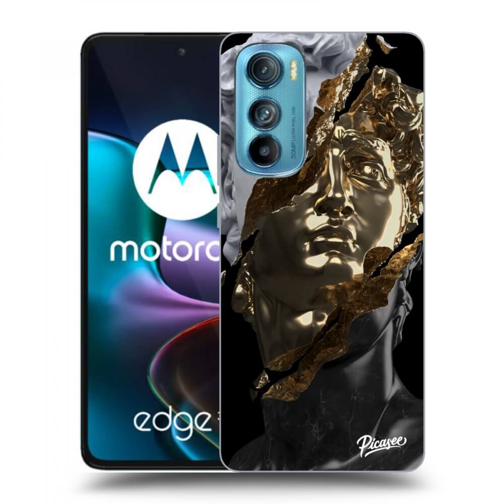 Picasee silikónový čierny obal pre Motorola Edge 30 - Trigger