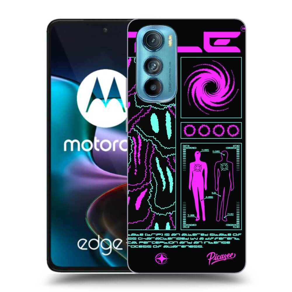 Picasee silikónový čierny obal pre Motorola Edge 30 - HYPE SMILE