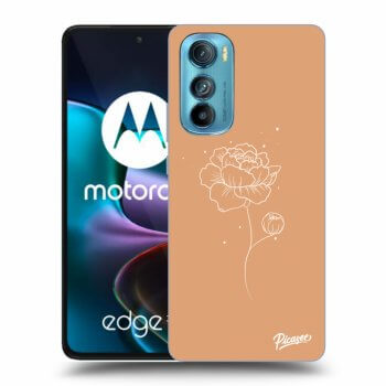 Picasee silikónový prehľadný obal pre Motorola Edge 30 - Peonies