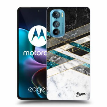 Obal pre Motorola Edge 30 - Black & White geometry