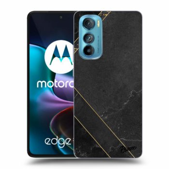 Obal pre Motorola Edge 30 - Black tile