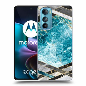 Obal pre Motorola Edge 30 - Blue geometry