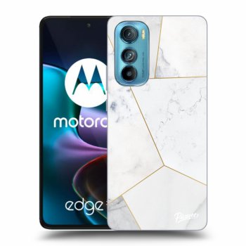 Obal pre Motorola Edge 30 - White tile
