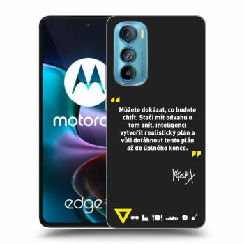 Picasee silikónový čierny obal pre Motorola Edge 30 - Kazma - MŮŽETE DOKÁZAT, CO BUDETE CHTÍT