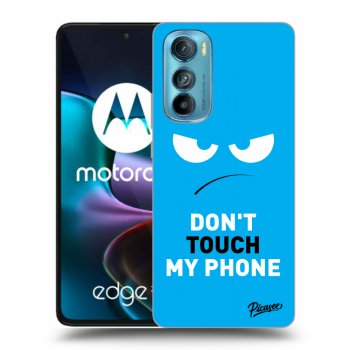 Obal pre Motorola Edge 30 - Angry Eyes - Blue
