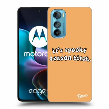 Picasee silikónový čierny obal pre Motorola Edge 30 - Spooky season