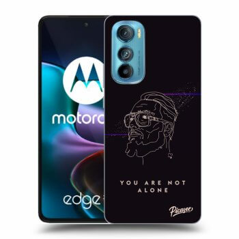 Picasee silikónový čierny obal pre Motorola Edge 30 - You are not alone