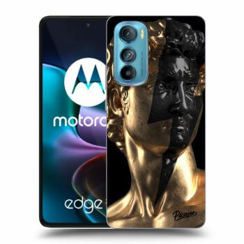 Picasee silikónový čierny obal pre Motorola Edge 30 - Wildfire - Gold