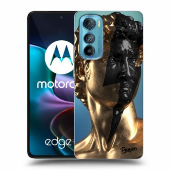 Picasee silikónový prehľadný obal pre Motorola Edge 30 - Wildfire - Gold