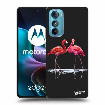 Obal pre Motorola Edge 30 - Flamingos couple