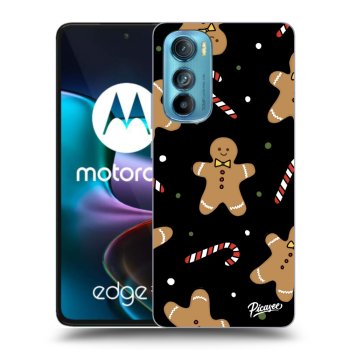 Picasee silikónový čierny obal pre Motorola Edge 30 - Gingerbread