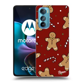 Picasee silikónový čierny obal pre Motorola Edge 30 - Gingerbread 2