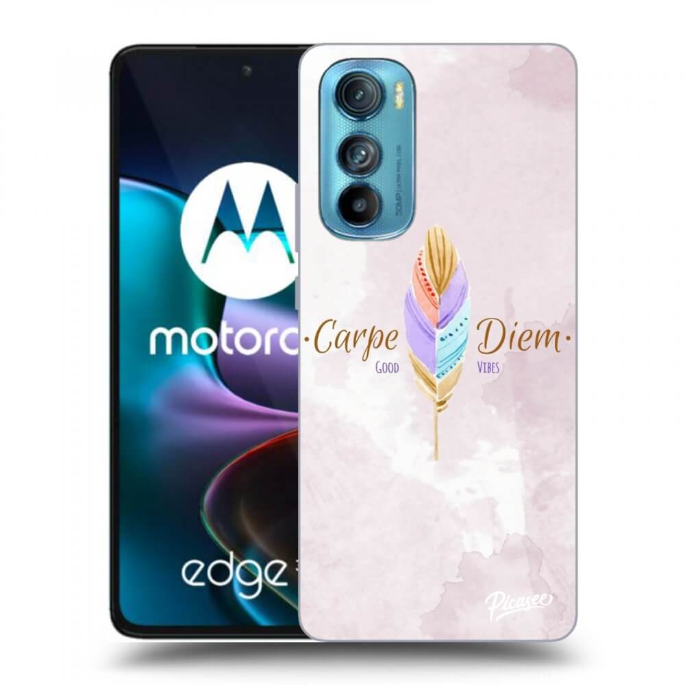 Picasee silikónový prehľadný obal pre Motorola Edge 30 - Carpe Diem