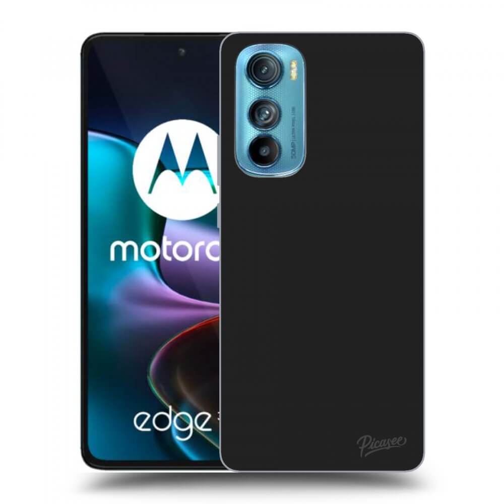 Picasee silikónový čierny obal pre Motorola Edge 30 - Clear