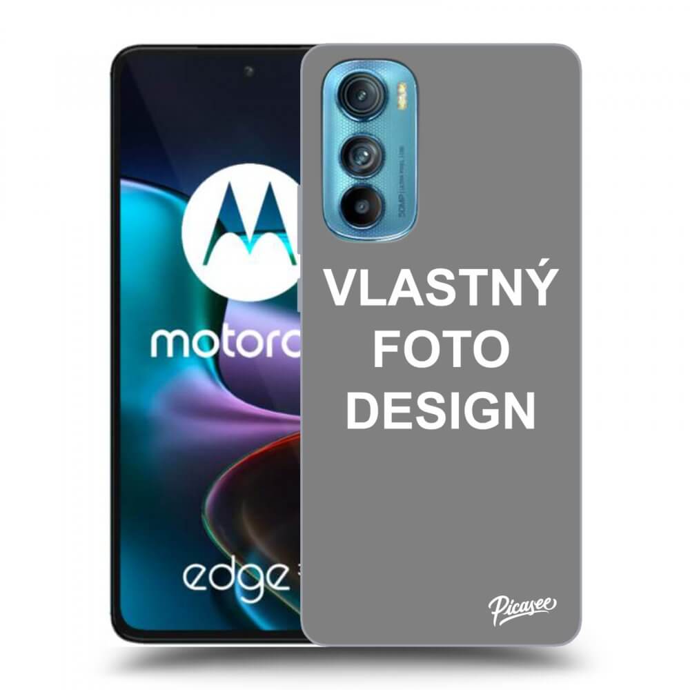 Picasee silikónový čierny obal pre Motorola Edge 30 - Vlastný fotka/motiv