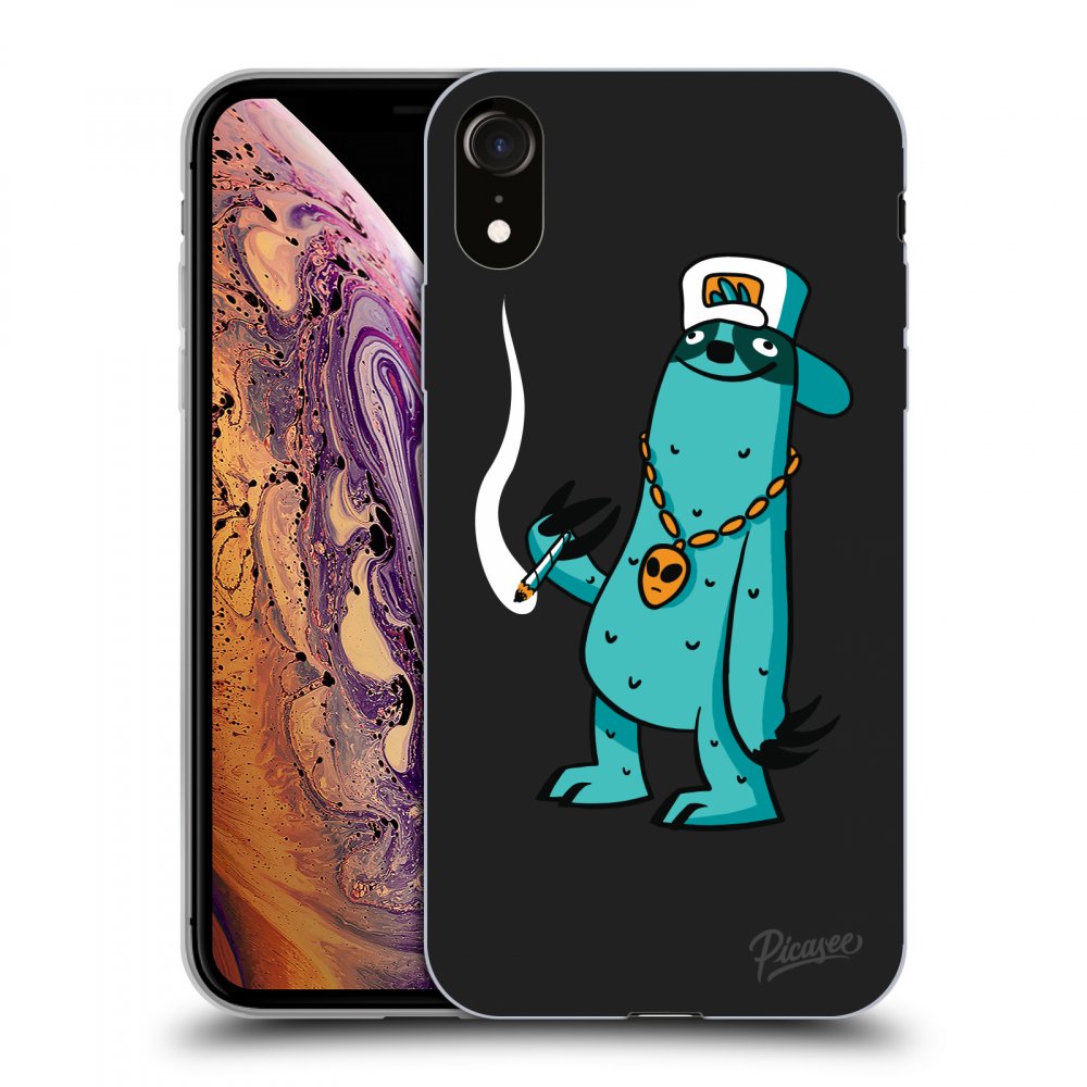 Picasee silikónový čierny obal pre Apple iPhone XR - Earth - Je mi fajn