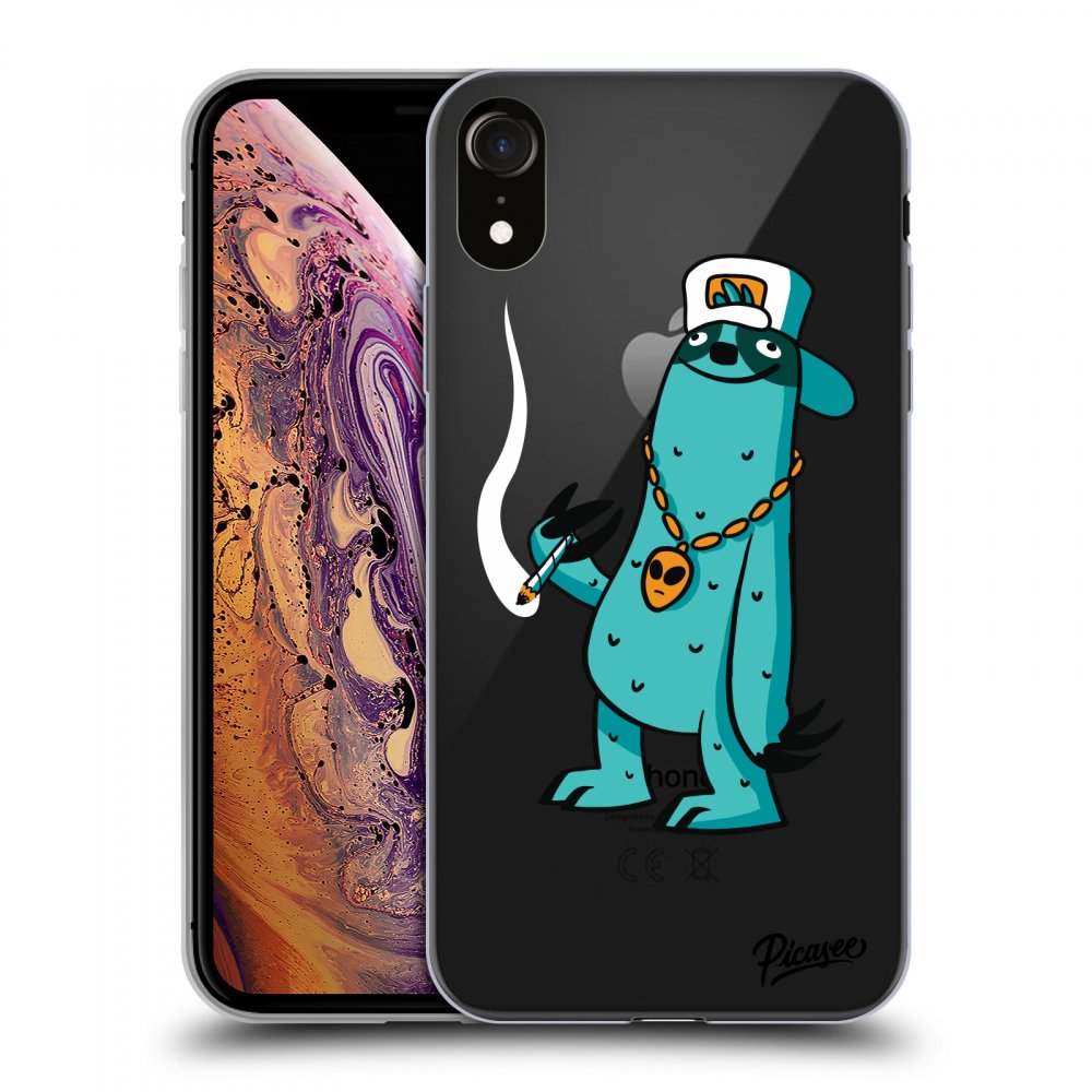 Picasee silikónový prehľadný obal pre Apple iPhone XR - Earth - Je mi fajn
