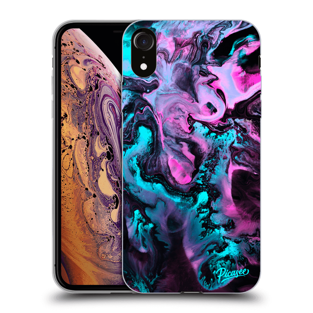 Picasee silikónový čierny obal pre Apple iPhone XR - Lean
