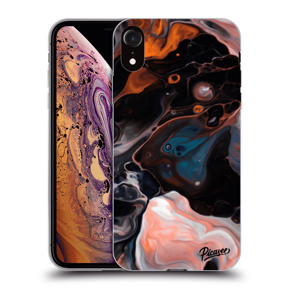 Picasee silikónový čierny obal pre Apple iPhone XR - Cream