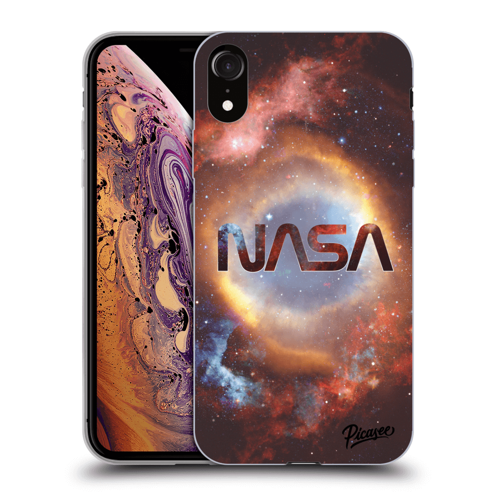 Picasee silikónový čierny obal pre Apple iPhone XR - Nebula