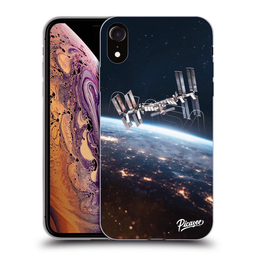 Picasee silikónový čierny obal pre Apple iPhone XR - Station