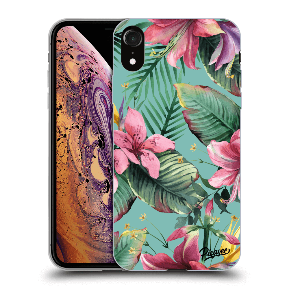 Picasee silikónový čierny obal pre Apple iPhone XR - Hawaii
