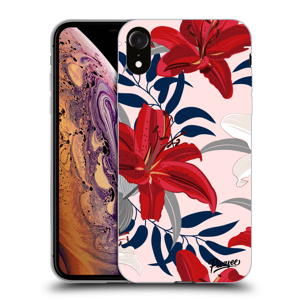 Picasee ULTIMATE CASE pro Apple iPhone XR - Red Lily
