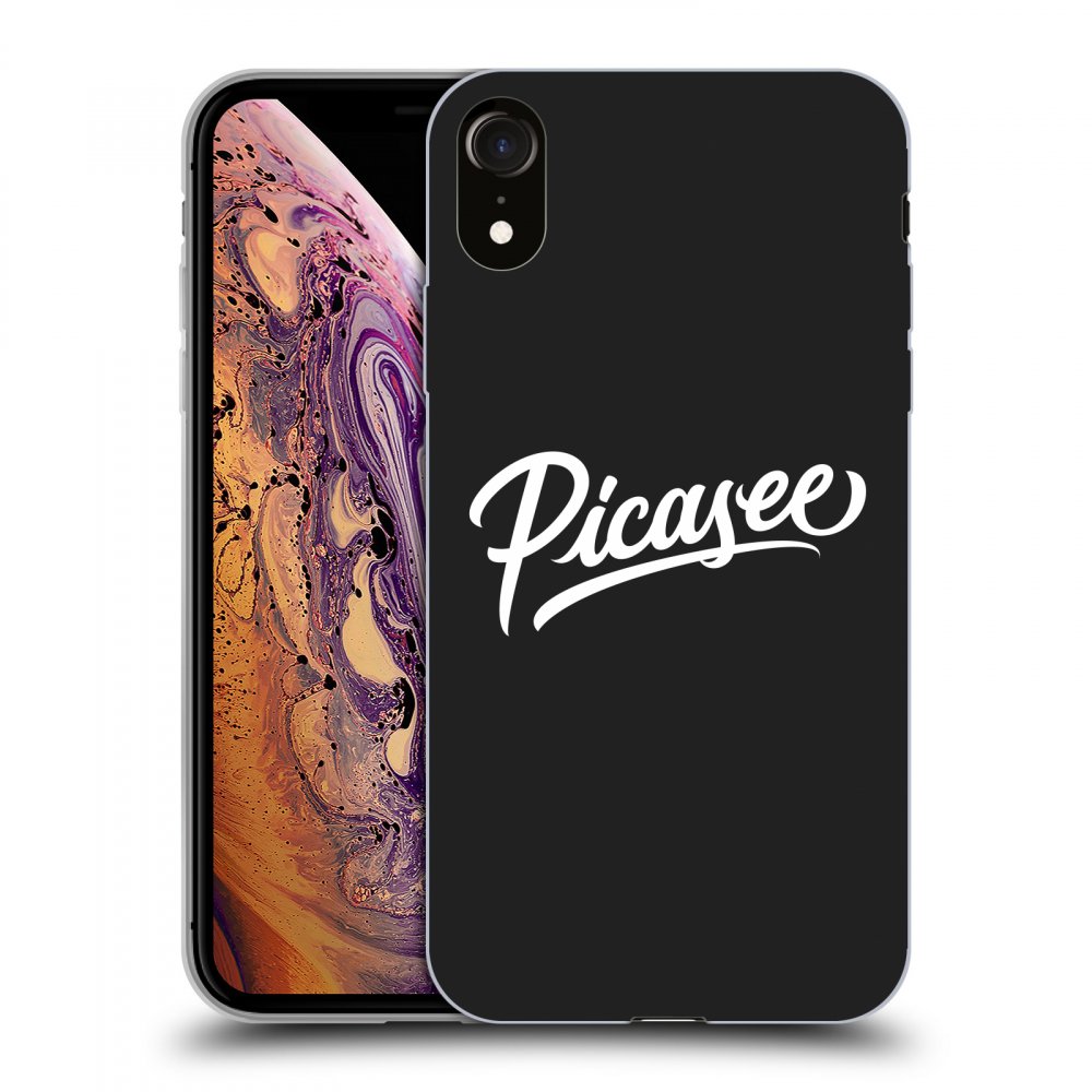 Picasee silikónový čierny obal pre Apple iPhone XR - Picasee - White