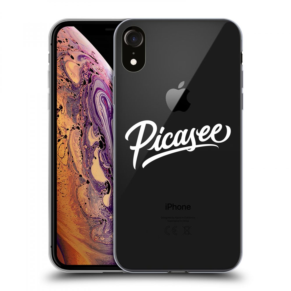 Picasee silikónový prehľadný obal pre Apple iPhone XR - Picasee - White