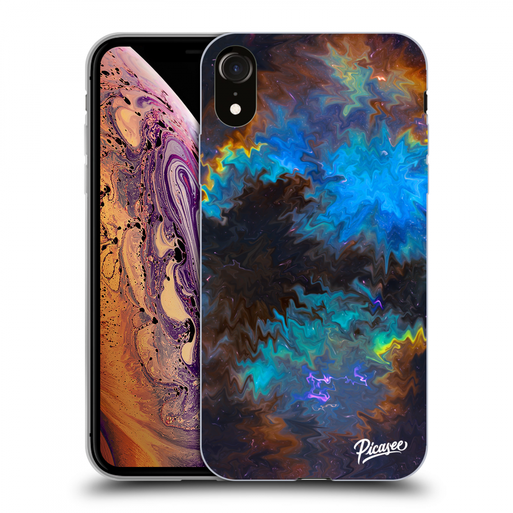 Picasee silikónový čierny obal pre Apple iPhone XR - Space