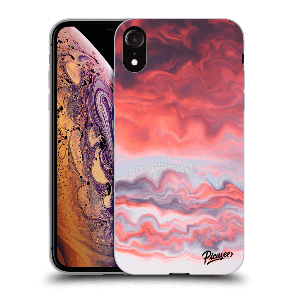Picasee silikónový čierny obal pre Apple iPhone XR - Sunset