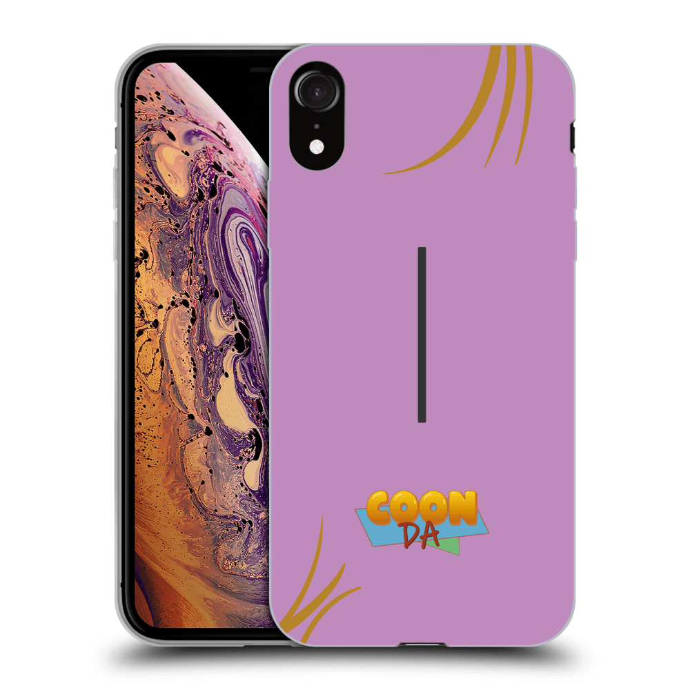 Picasee silikónový čierny obal pre Apple iPhone XR - COONDA růžovka