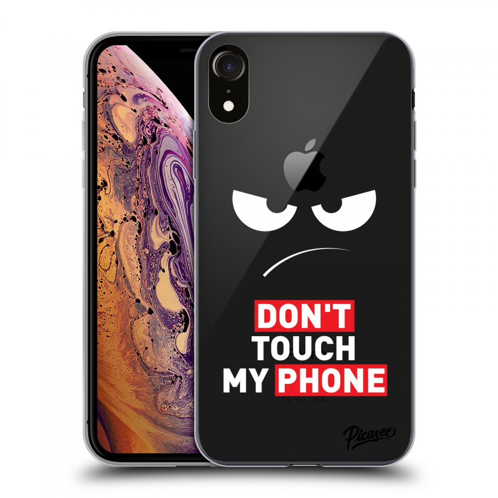 Picasee silikónový prehľadný obal pre Apple iPhone XR - Angry Eyes - Transparent