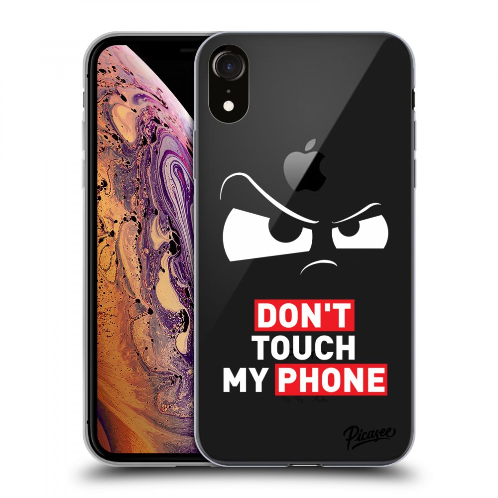 Picasee silikónový prehľadný obal pre Apple iPhone XR - Cloudy Eye - Transparent