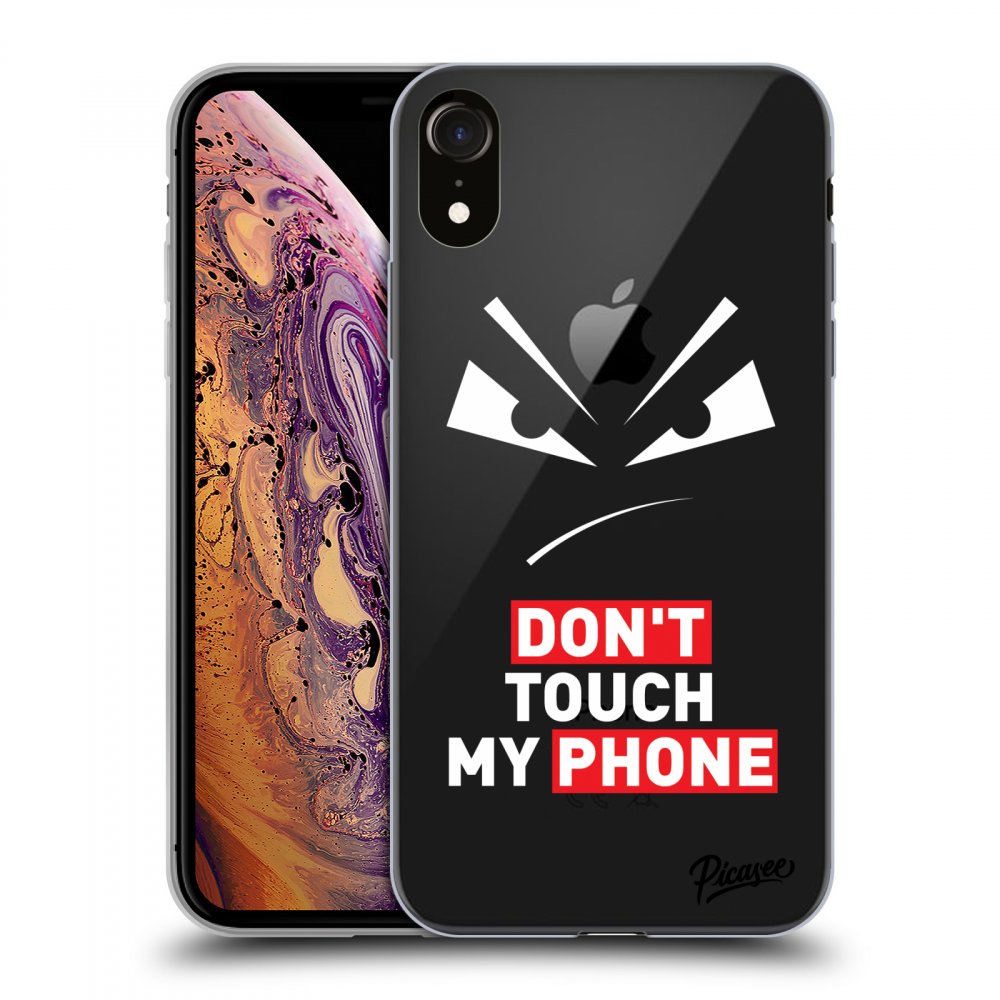 Picasee silikónový prehľadný obal pre Apple iPhone XR - Evil Eye - Transparent